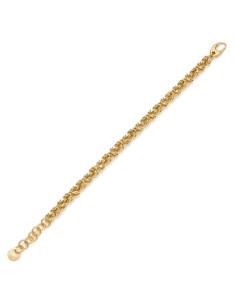 Gold Plated 925 Sterling Silver Byzantine Chain Bracelet... 2