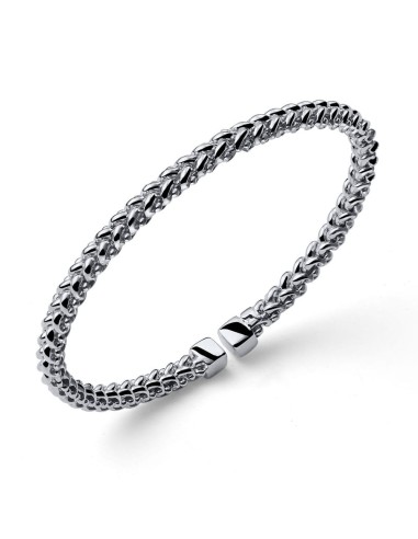 Reiskorn-Armreif aus Sterlingsilber