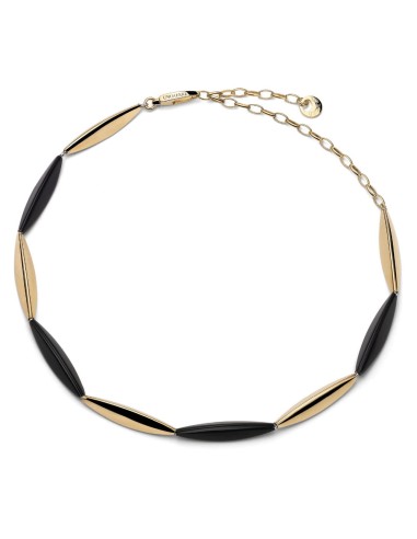Gold-Plated Sterlingsilver Black Aria Necklace...