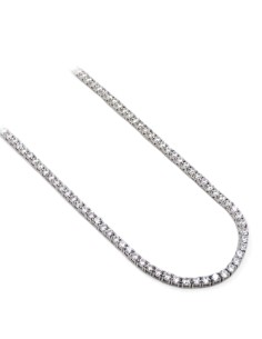 Collana Tennis in Argento 925 e Zirconi Bianchi