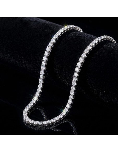 925er Sterlingsilber Tennis-Halskette