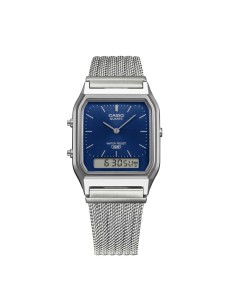 Casio Unisex Analog Digital Wristwatch Blue Dial Vintage...