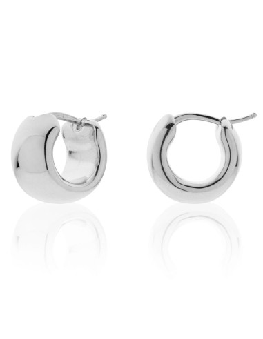 Sterlingsilber Runde Kugelcreolen