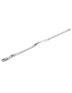 Herrenarmband mit Personalisierbarer Platte aus 925er...