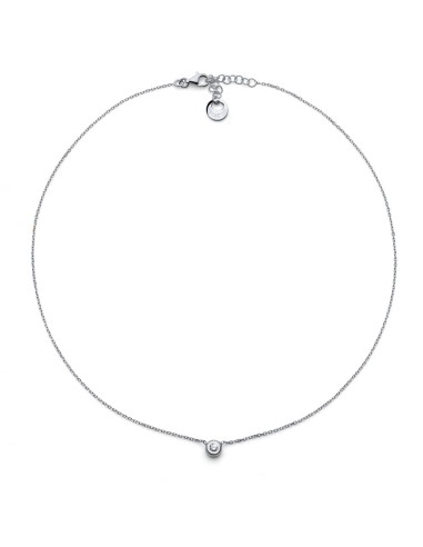 Collana Punto Luce in Argento 925 con Zircone...