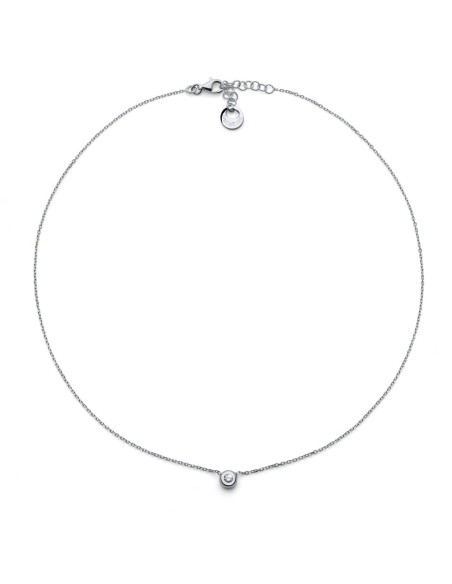 Collana Punto Luce in Argento 925 con Zircone Bianco 6549 Unoaerre