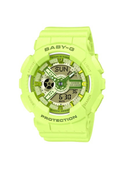 G-SHOCK BA110YK-3AER-MAN Grogu Star Wars Limited Edition Uhr mit magnetischem Präsentationsständer