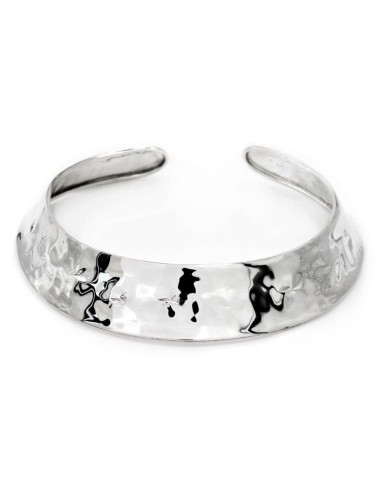Collana Girocollo Mezzaluna in Argento 925...