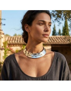 Choker aus 925er Sterlingsilber mit Brandeffekt 2