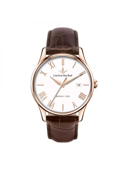 Lucien Rochat Montreux R0451115004 Men’s Wristwatch White Dial Brown Strap