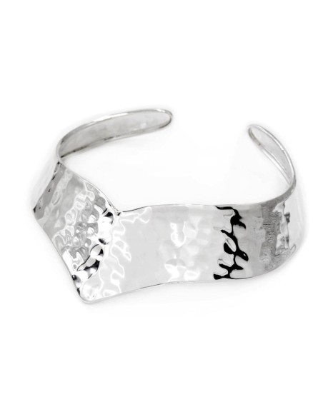 Gehämmertes V-Choker aus 925er Sterlingsilber