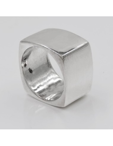 925 Sterling Silver Square Ring 