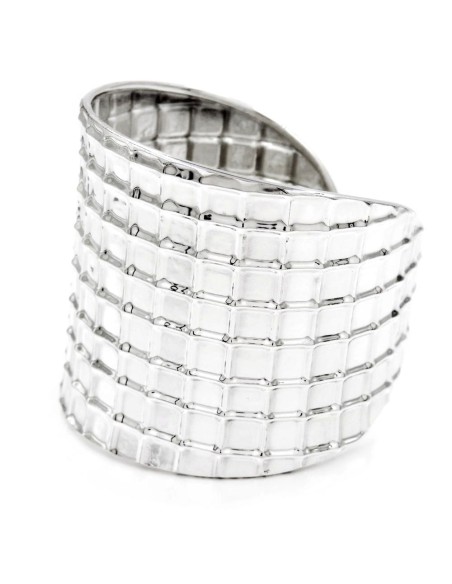 925 Sterling Silver Mesh Bangle Bracelet