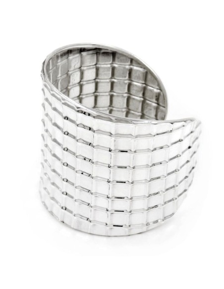 925 Sterling Silver Mesh Bangle Bracelet