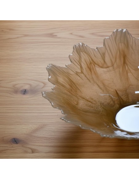 Vaso in Vetro di Murano Bianco Tide Iris Altezza cm 32