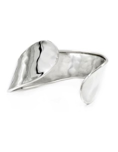 Wellenförmiges Armreif aus 925er Sterlingsilber