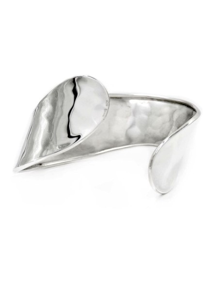 Wellenförmiges Armreif aus 925er Sterlingsilber