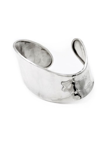 Wellenförmiges Armreif aus 925er Sterlingsilber
