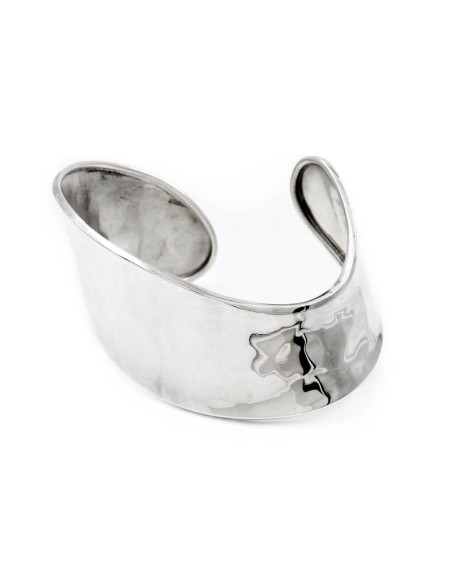 Wellenförmiges Armreif aus 925er Sterlingsilber