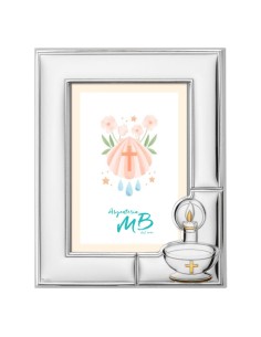 Cornice Portafoto Battesimo Personalizzabile in Argento...