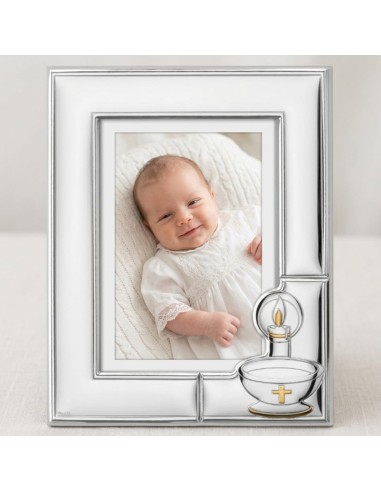 Customizable Silver Christening Picture Frame...