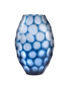 Vaso Geode in Vetro a Bolle Blu OL03165 ONLYLUX