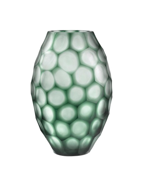 Vaso Geode in Vetro a Bolle Verde OL03167 ONLYLUX