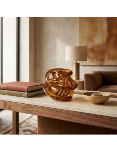 Artistic Sculpture The Knot of Love Amber in Hand-Worked... 2