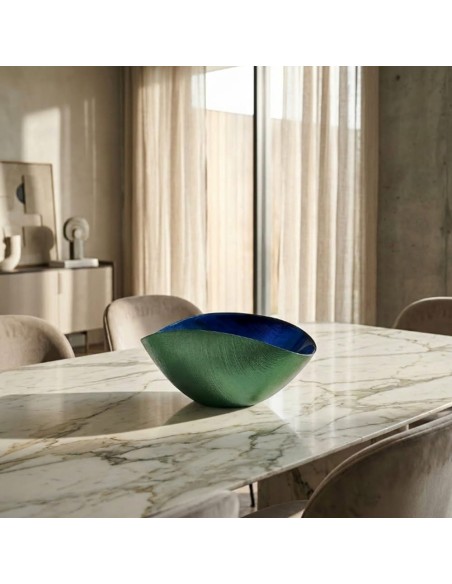 Centrotavola Coppa Burano Verde Blu OL03415 ONLYLUX