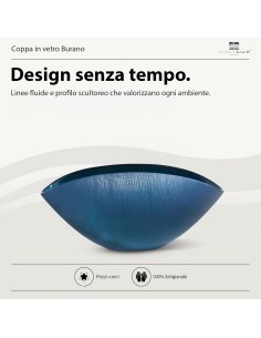 Centrotavola Coppa Burano Ocean Blue OL01990 ONLYLUX 2