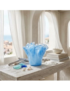 Blue Oak Murano Glass Vase 2