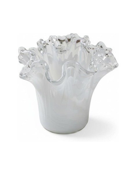 White Oak Murano Glass Vase