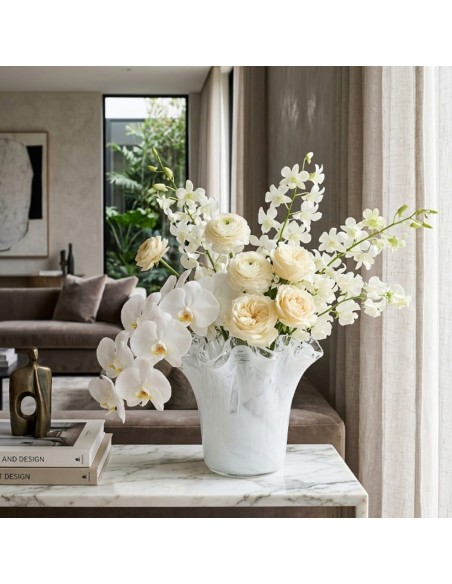 White Oak Murano Glass Vase