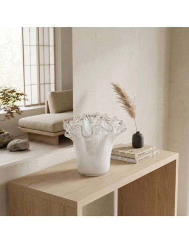 White Oak Murano Glass Vase