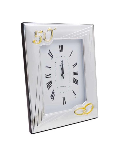 50th Anniversary Table Clock with Engraving...