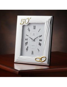 Tischuhr zum 50 Jahrestag mit Initialengravur Inklusive 2