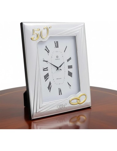 Tischuhr zum 50 Jahrestag mit Initialengravur...