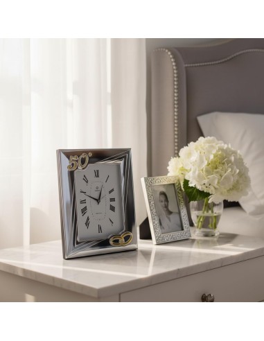 50th Anniversary Table Clock with Engraving...