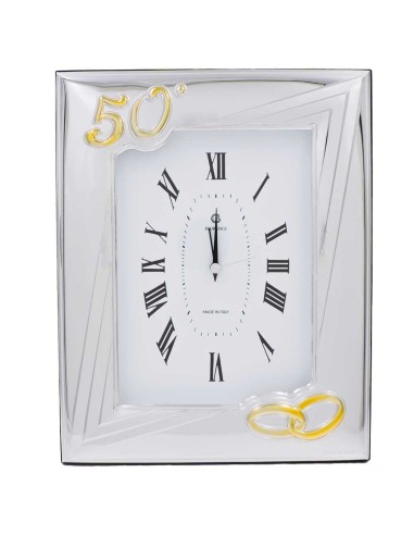 50th Anniversary Table Clock with Engraving...