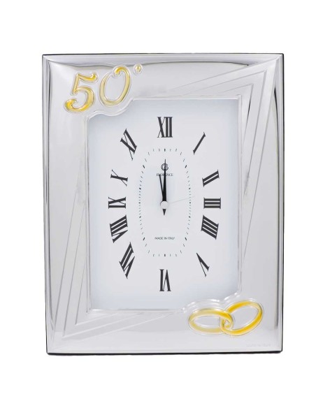Tischuhr zum 50 Jahrestag mit Initialengravur Inklusive