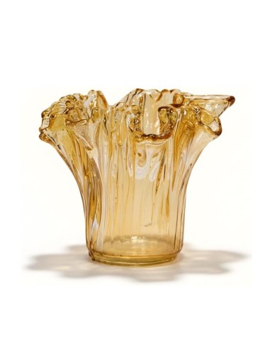 Honey Oak Murano Glass Vase