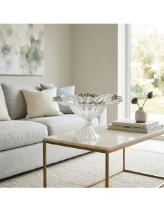 Crystal Centerpiece with 925 Sterling Silver Vine Leaves 2