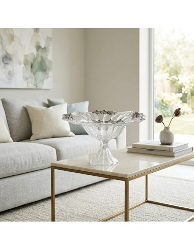 Crystal Centerpiece with 925 Sterling Silver...