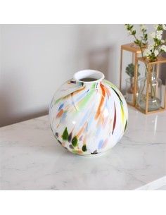 Vaso in Vetro di Murano Sfera Arlecchino  2