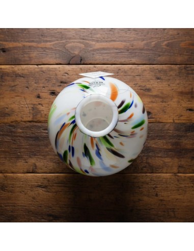 Murano Glasvase Harlekin Kugel