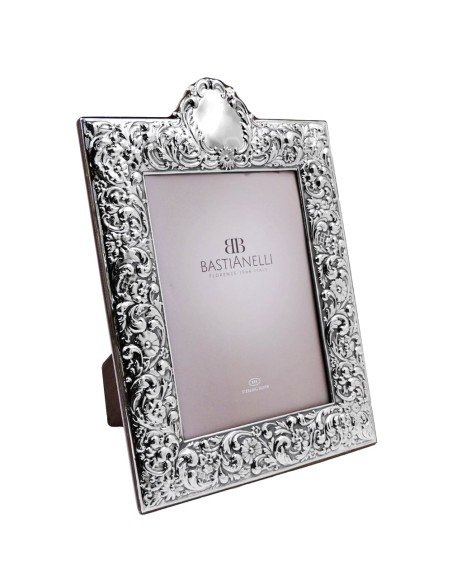 Bilderrahmen aus 925er Sterlingsilber im Viktorianischen Stil 13 x 18 cm