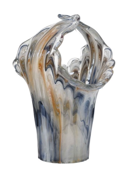 Vaso in Vetro di Murano Incontro Ruggine Lavagna