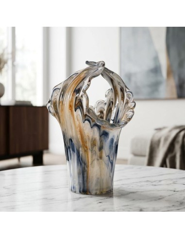Vaso in Vetro di Murano Incontro Ruggine Lavagna