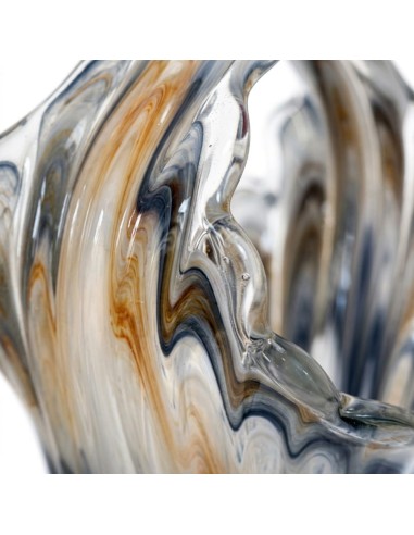 Murano-Glasvase in Rostbrauner Tafelfarbe