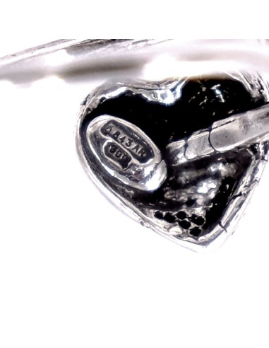 Anello Freccia nel Cuore in Argento 